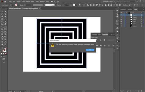 the filter produced no results illustrator pathfinder|The filter produced no results = Pathfinder not dividing..